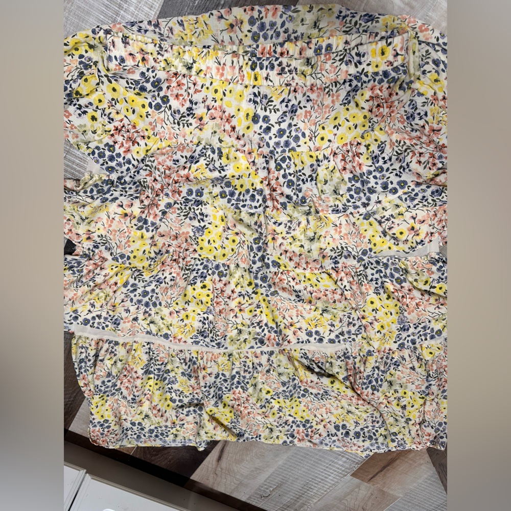 Floral Pastel Ruffle Skirt